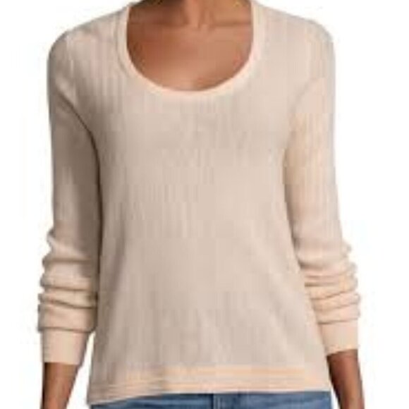 Rag and Bone Blush Pink Estelle Cashmere Sweater - Picture 2 of 4